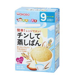 重回好价 宝宝辅食 WAKODO 和光堂 高钙铁牛奶蒸糕粉 20g 4包 6盒 日淘